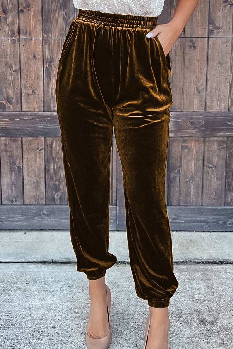 Casual street unifarbene gerade Hose (7 Farben)