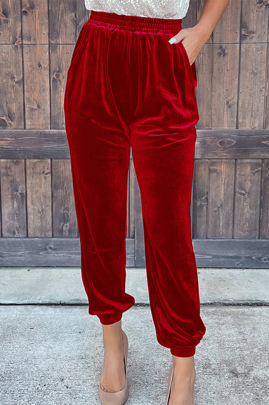 Casual street unifarbene gerade Hose (7 Farben)