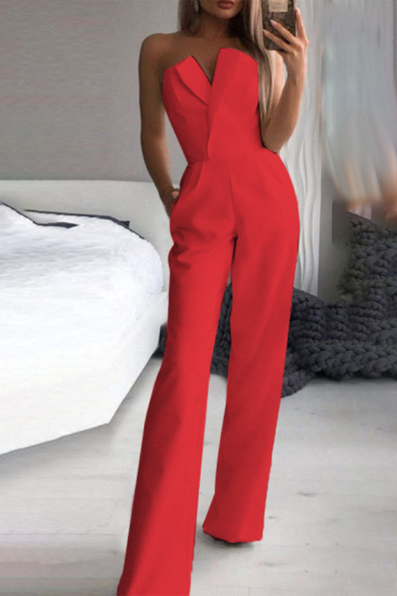 Casual einfarbige Jumpsuits (3 Farben)