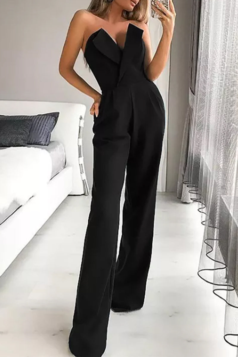 Casual einfarbige Jumpsuits (3 Farben)