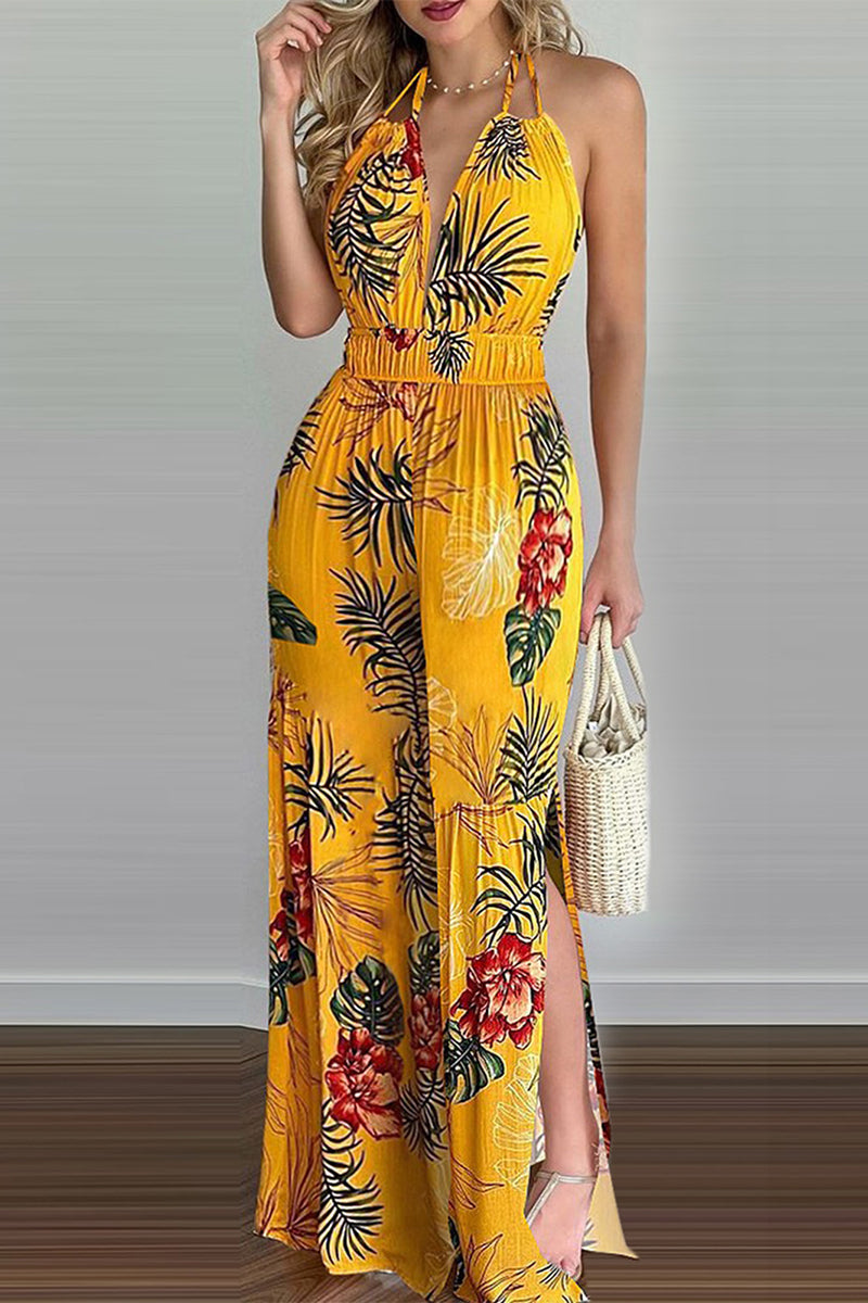 Zamira - Ärmelloser Jumpsuit mit Blumendruck