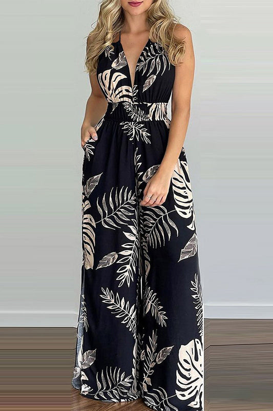 Zamira - Ärmelloser Jumpsuit mit Blumendruck