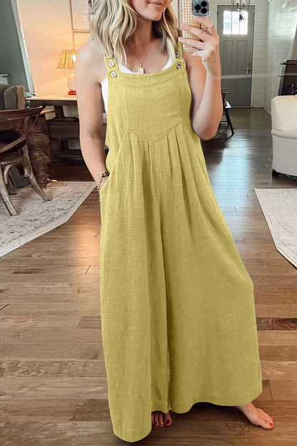 Casual street style einfarbiger Kragen Jumpsuits (10 Farben)