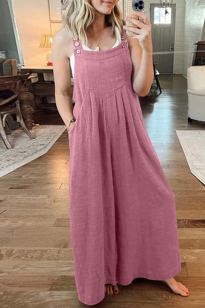 Casual street style einfarbiger Kragen Jumpsuits (10 Farben)