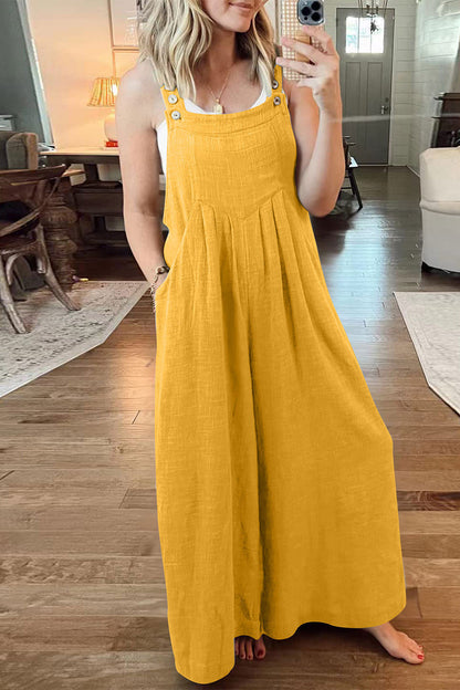 Casual street style einfarbiger Kragen Jumpsuits (10 Farben)