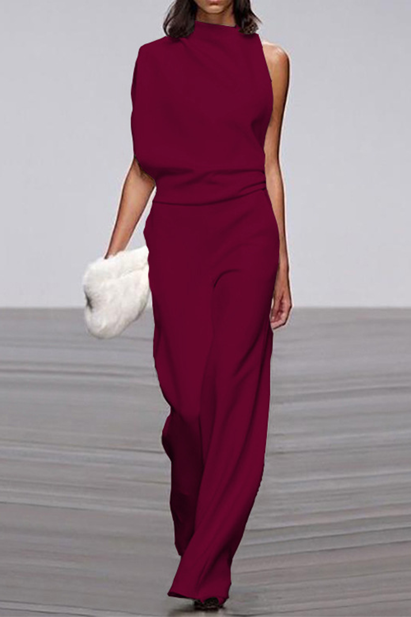 Half Turtleneck Bootcut Jumpsuits (12 Farben)