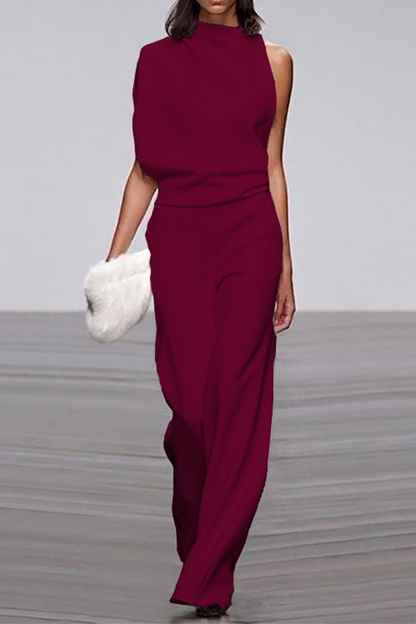 Half Turtleneck Bootcut Jumpsuits (12 Farben)