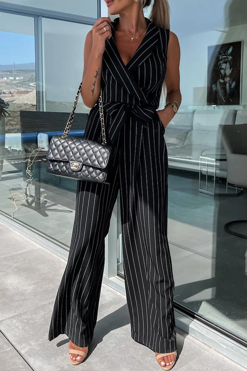 Casual Street Jumpsuits mit Frenulum-Kragen in lockerer Passform
