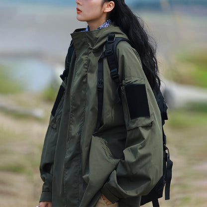 Lilith - wasserdichte Jacke mit Reißverschluss in Übergröße