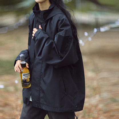 Lilith - wasserdichte Jacke mit Reißverschluss in Übergröße
