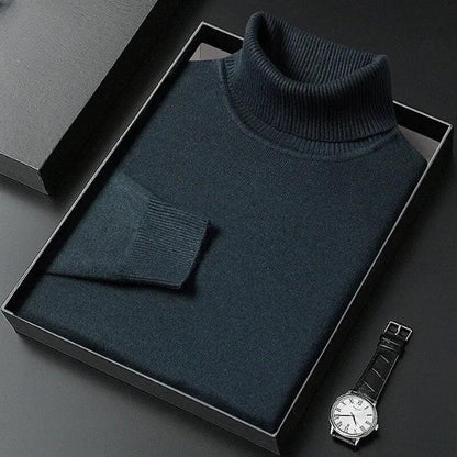 Modischer Rollkragenpullover mit enger Passform für kaltes Wetter