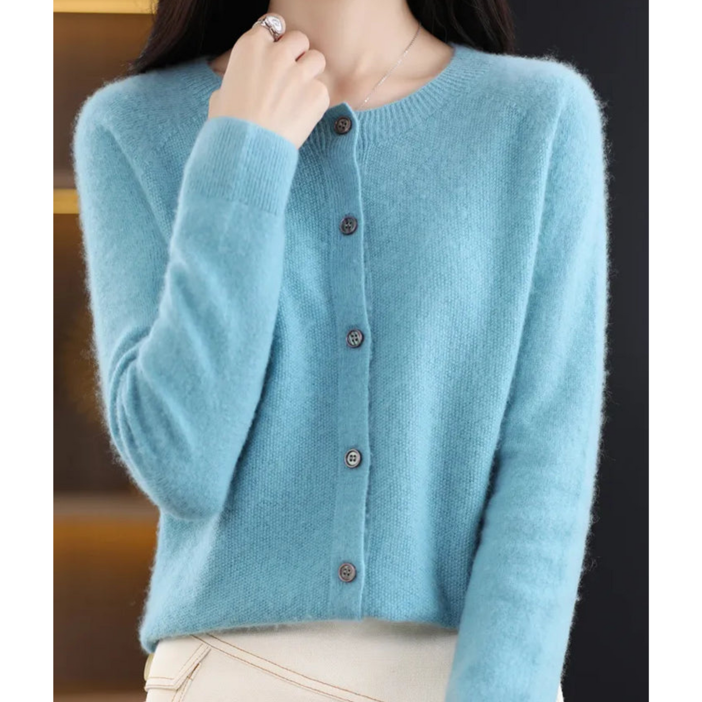 Fay | Elegante und bequeme Damenstrickjacke aus Merinowolle