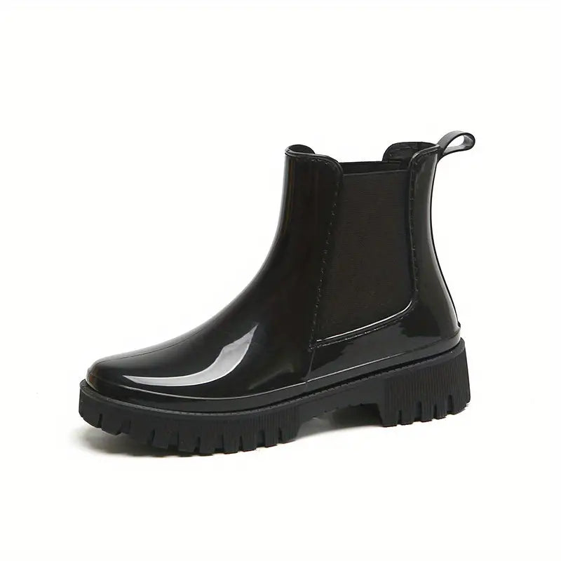 Damen-Regenstiefel mit dicker Sohle