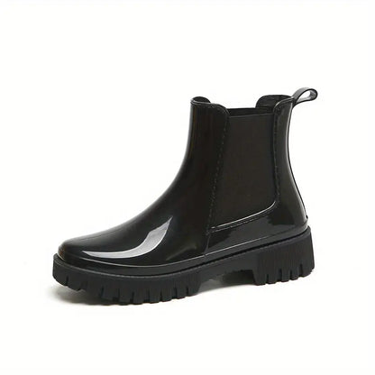 Damen-Regenstiefel mit dicker Sohle