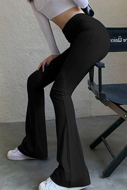 Casual Einfachheit solide-machen-alte-high-waist-Lautsprecher einfarbige Shorts