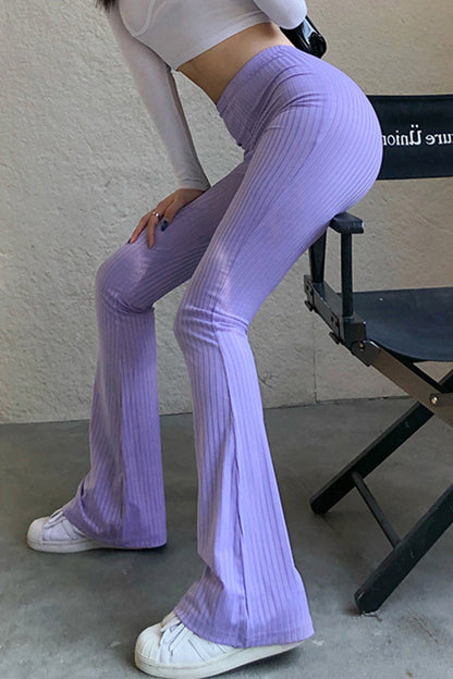 Casual Einfachheit solide-machen-alte-high-waist-Lautsprecher einfarbige Shorts