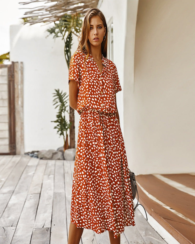 Evelyn - Diva-Kleid mit kurzen Ärmeln