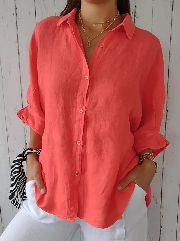 Naomi - Lässiges Damen-Top aus Leinen
