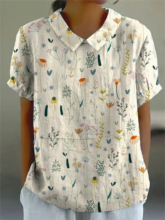 Raelyn Wildflower Bluse - Die Essenz des Sommers in Pastelltönen