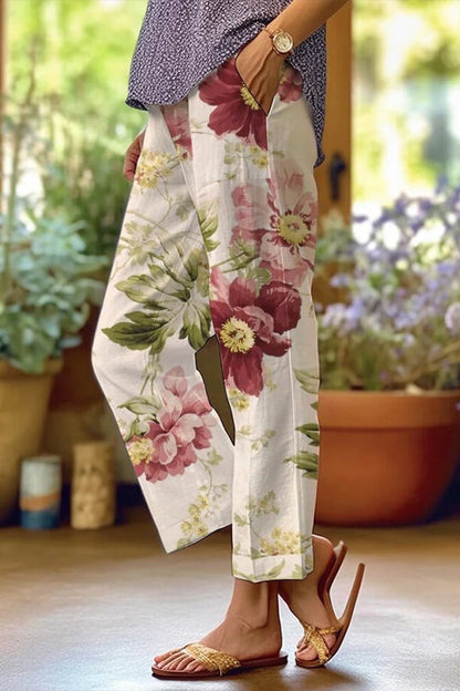 Floral Patchwork Loose Mid Waist Straight Full Print Badeanzüge (6 Farben)