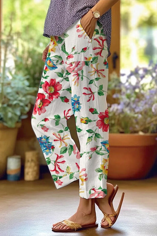 Floral Patchwork Loose Mid Waist Straight Full Print Badeanzüge (6 Farben)