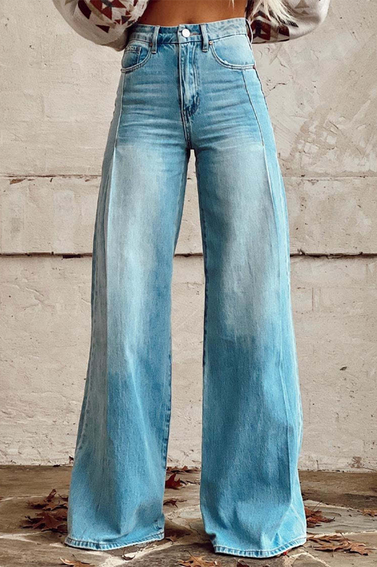 Casual Street unifarbene Knöpfe im Used-Look mit weiter Taille und weitem Bein unifarbene Shorts