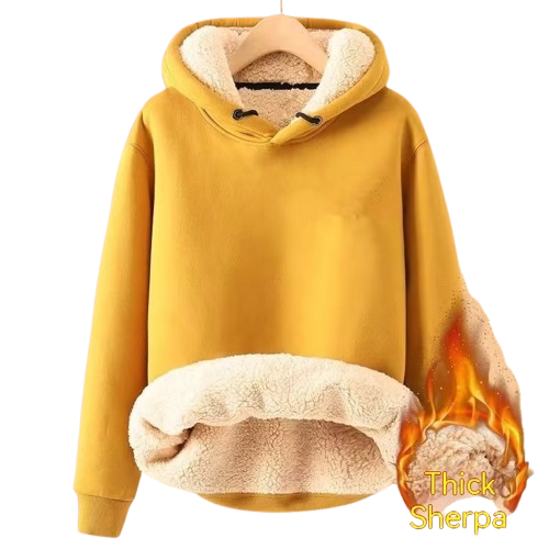 Mila - Kuschelige Sherpa Fleece Kapuzenjacke für Frauen