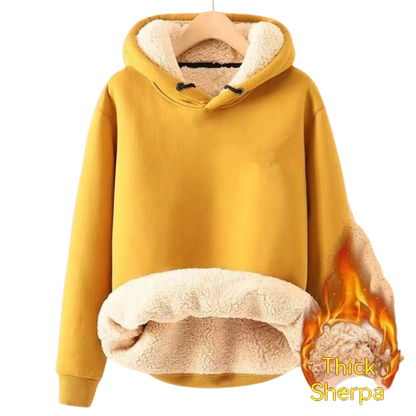 Mila - Kuschelige Sherpa Fleece Kapuzenjacke für Frauen