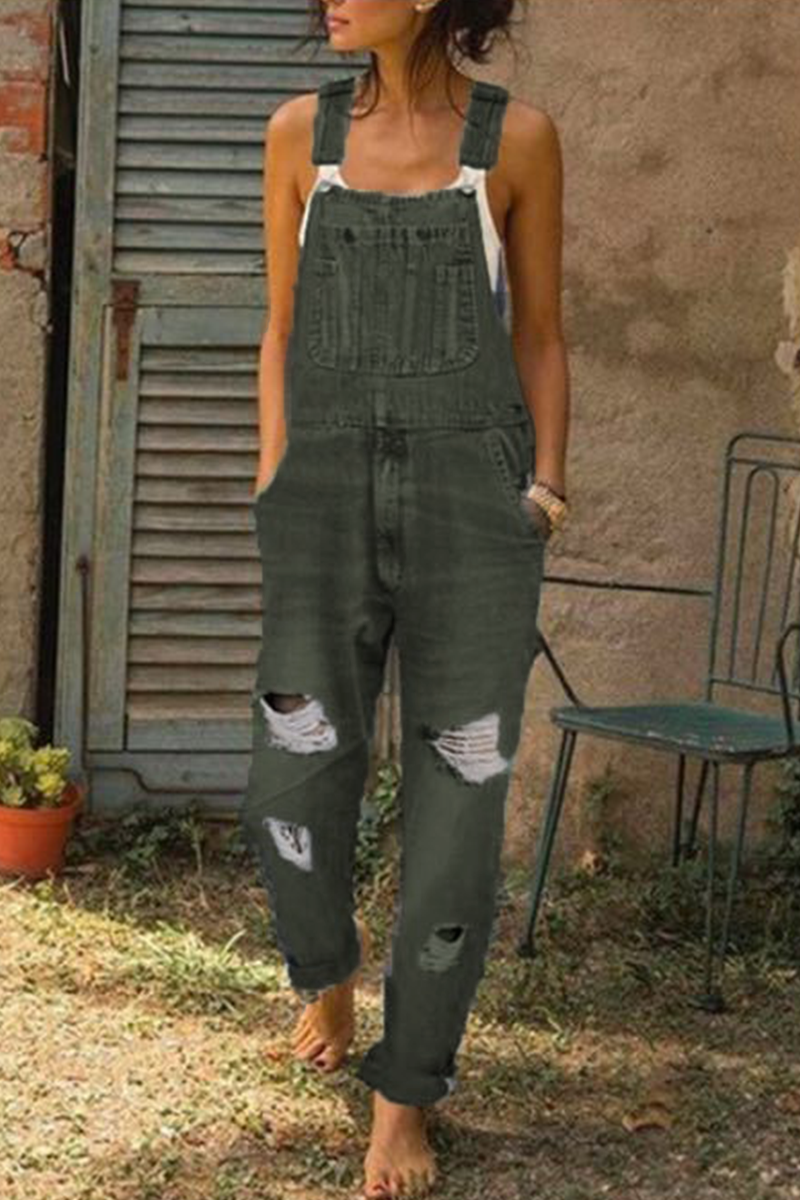 Casual Harlan Jumpsuits mit glatten Rippen (3 Farben)