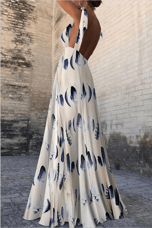 Adley - elegantes ärmelloses trägerloses Blumenkleid