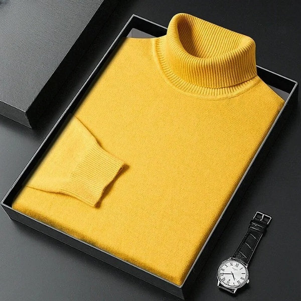 Modischer Rollkragenpullover mit enger Passform für kaltes Wetter