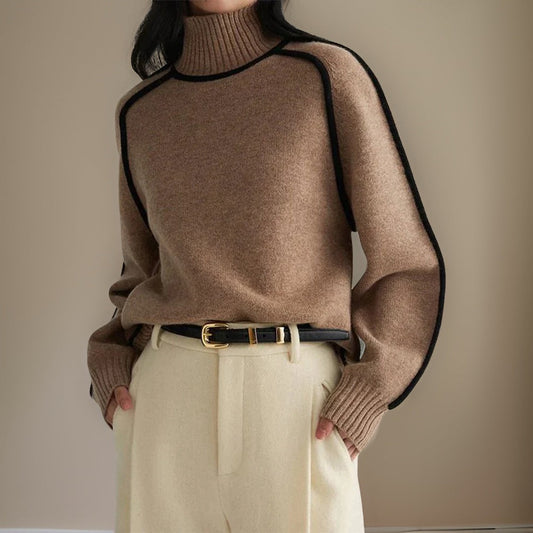 Anny Rollkragenpullover braun