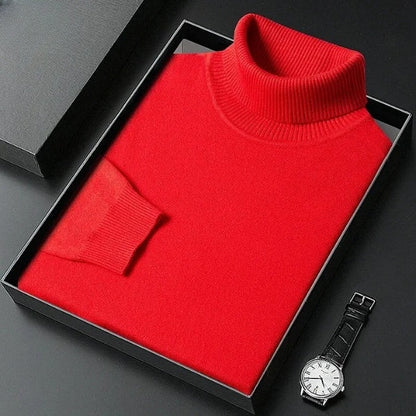 Modischer Rollkragenpullover mit enger Passform für kaltes Wetter