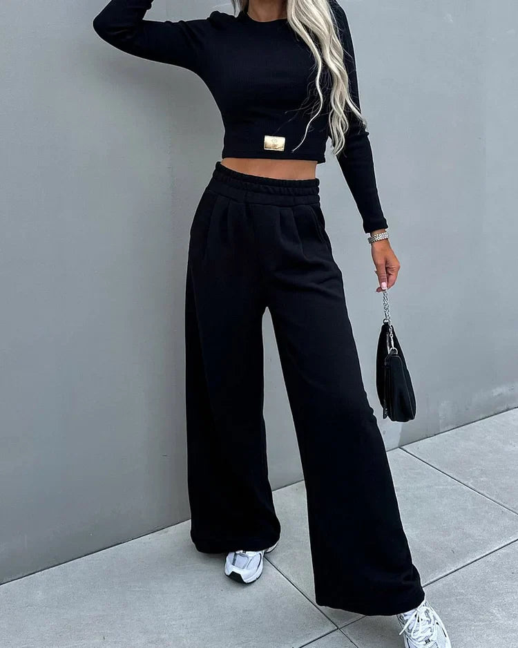 Thessaly - Bequeme Hose mit weitem Bein für Frauen