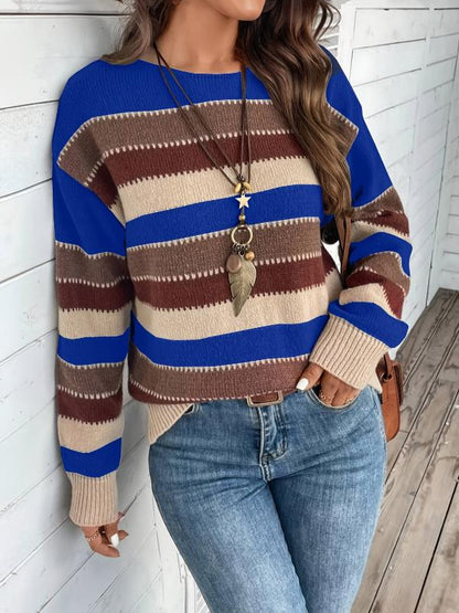 Lunira™ | Gestreifter Strickpullover