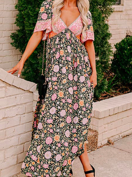 Wildflower Harmony Boho-Kleid