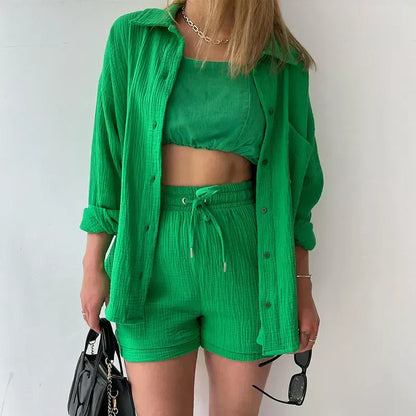 Damen-Zweiteiler mit langen Ärmeln Fashion Casual Suit