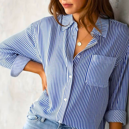 Hailey | Bequeme klassische Bluse mit Knöpfen für Frauen