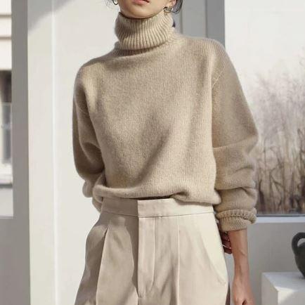 Lena - Eleganter Rollkragenpullover für Frauen