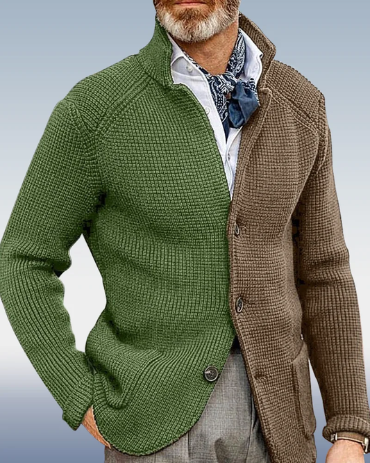 Kuschelige langärmelige Strickjacke für kühles Wetter