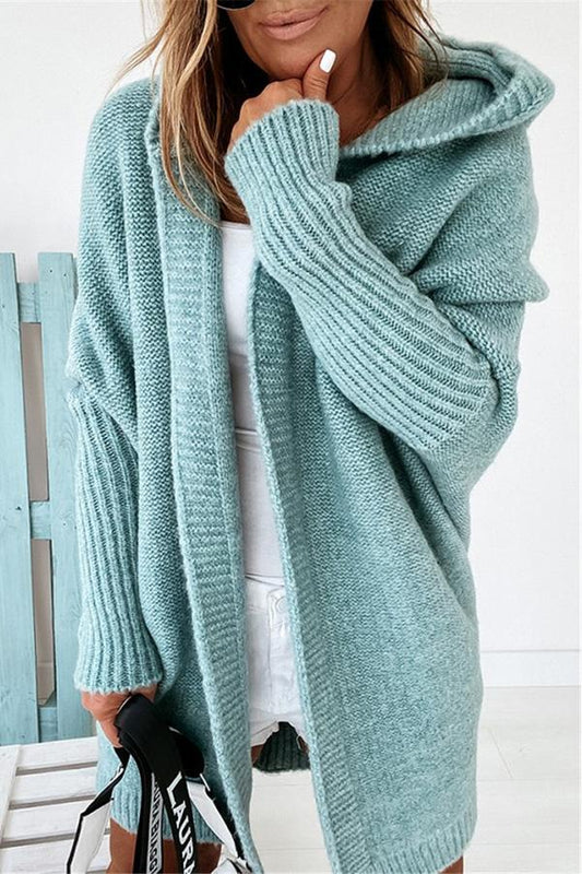Esmeralda - Lässige Strickjacke mit Kapuze