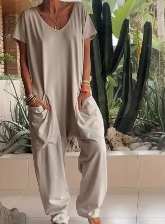 Xenia - Streetwear Fashion Neuer lockerer Jumpsuit