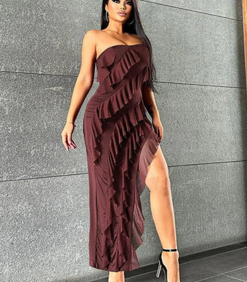Mae - Maxikleid mit Rüschen