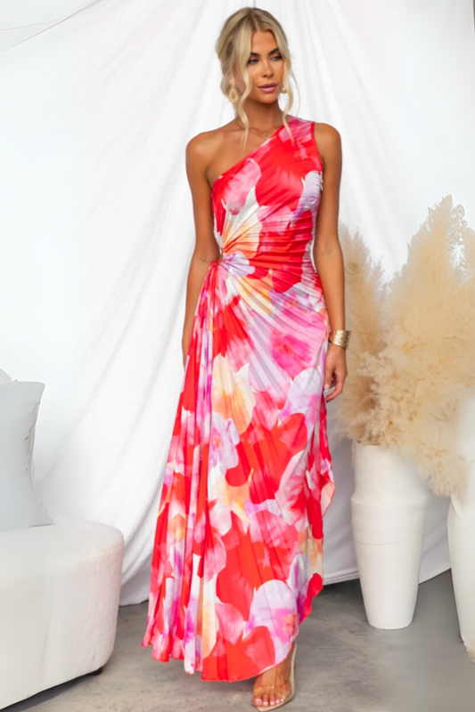 Lässiges elegantes plissiertes Sommerkleid für Damen