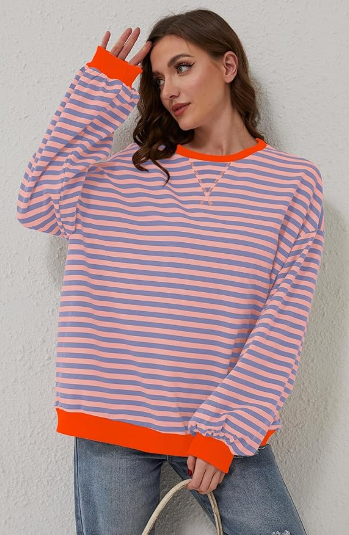 Helena | Schicker und bequemer Damenpullover mit Streifen