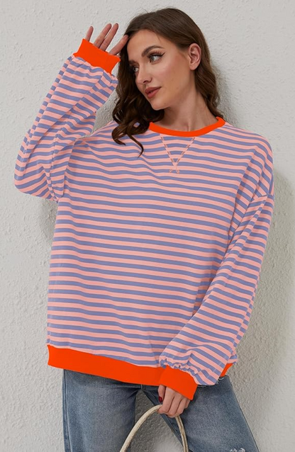 Helena | Schicker und bequemer Damenpullover mit Streifen