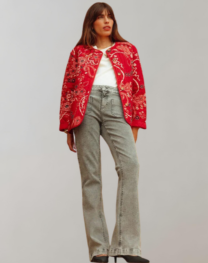 Perla - Lässige bedruckte Softjacke