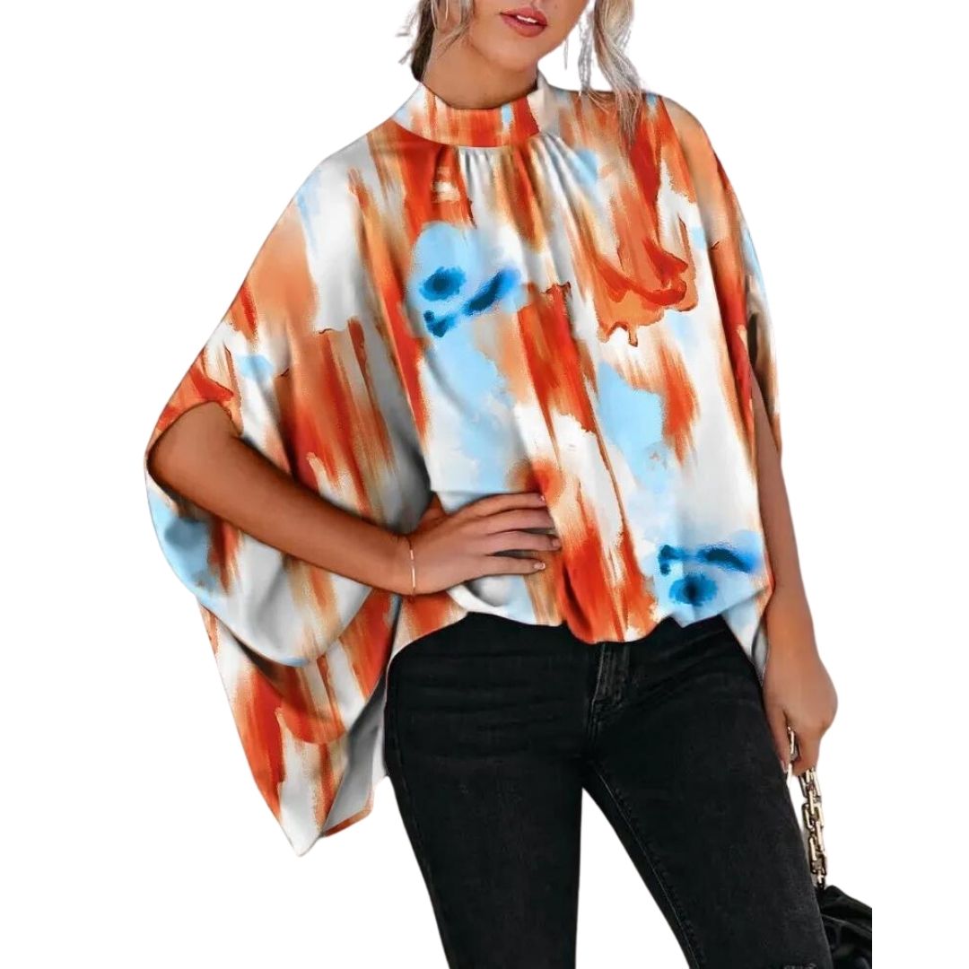 Kara - Elegante Bluse mit abstraktem Muster