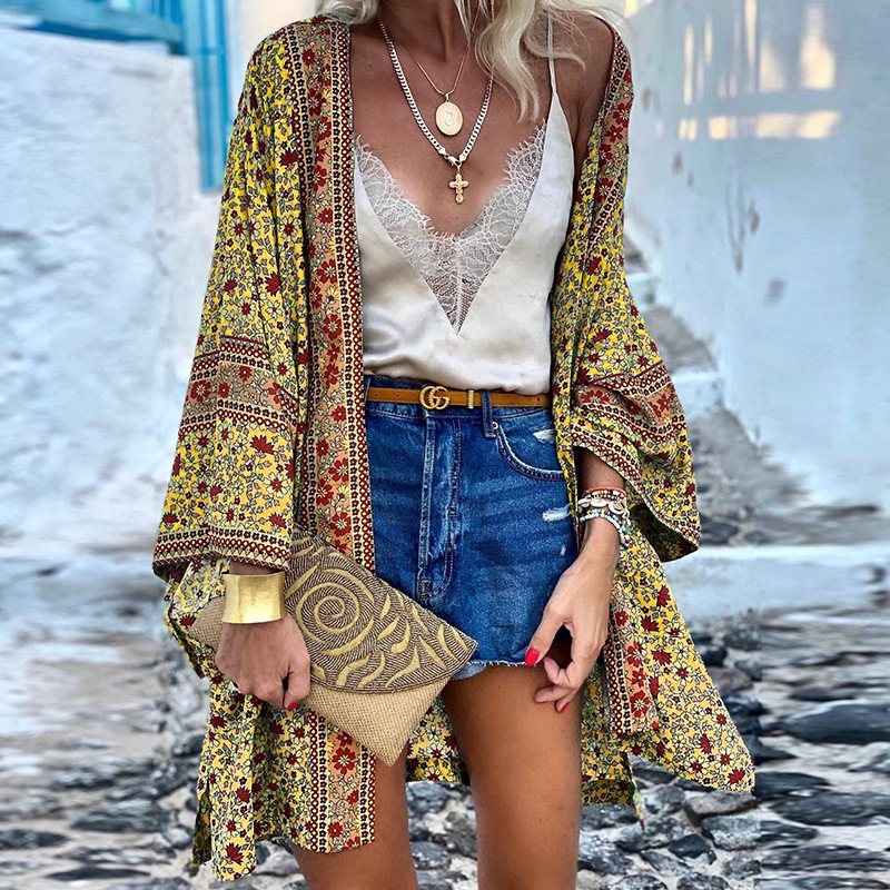Zanzi Boho Cardigan | Ein fröhlicher, stylischer & mittellanger Kimono!
