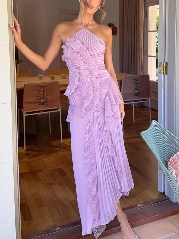 Ozean-Wirbel-Maxikleid